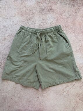 Erika Women’s Olive Drawstring Casual Athletic Shorts